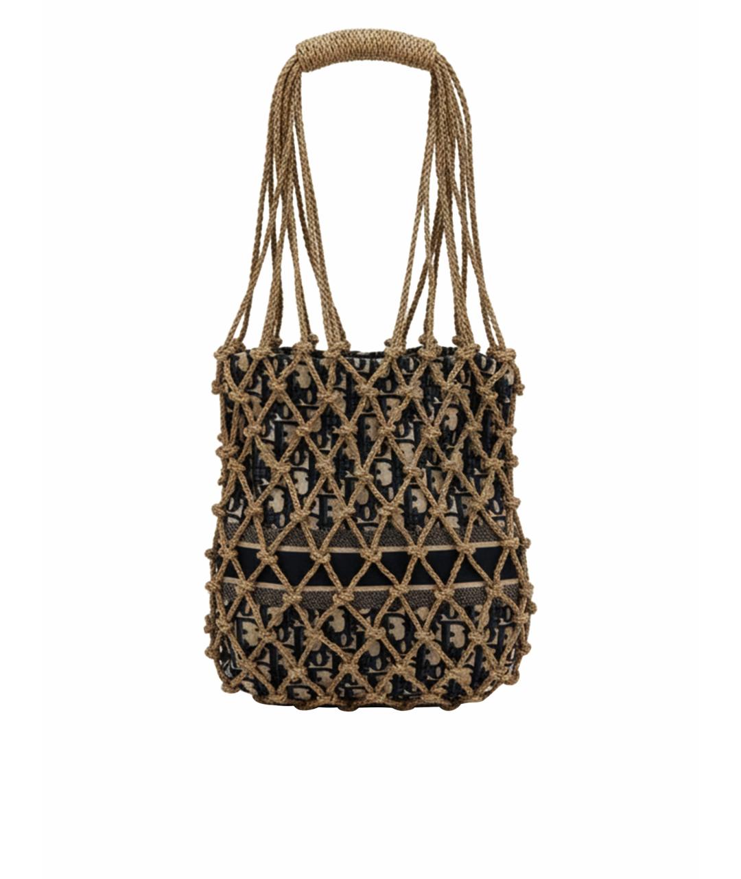 CHRISTIAN DIOR Темно-синяя пляжная сумка, фото 1