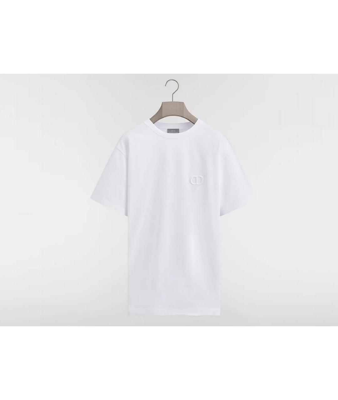 CHRISTIAN DIOR Белая хлопковая футболка, фото 8