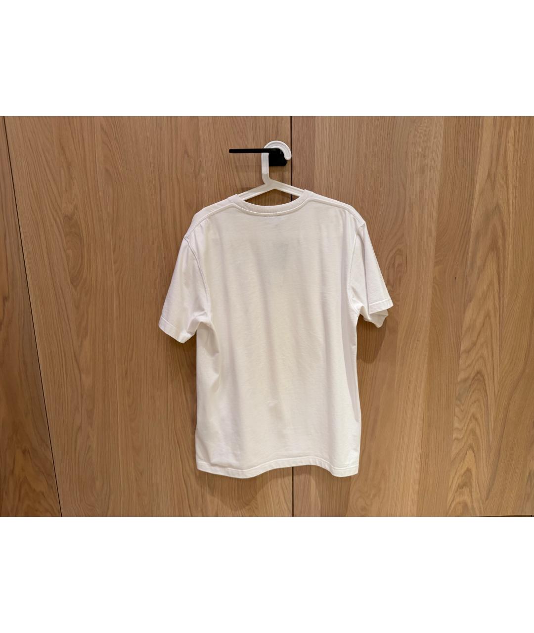 CHRISTIAN DIOR Белая хлопковая футболка, фото 3