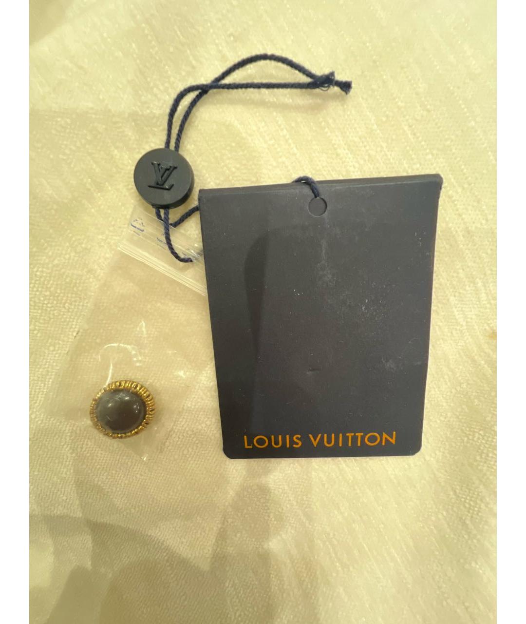 LOUIS VUITTON Голубые хлопковые джинсы слим, фото 6