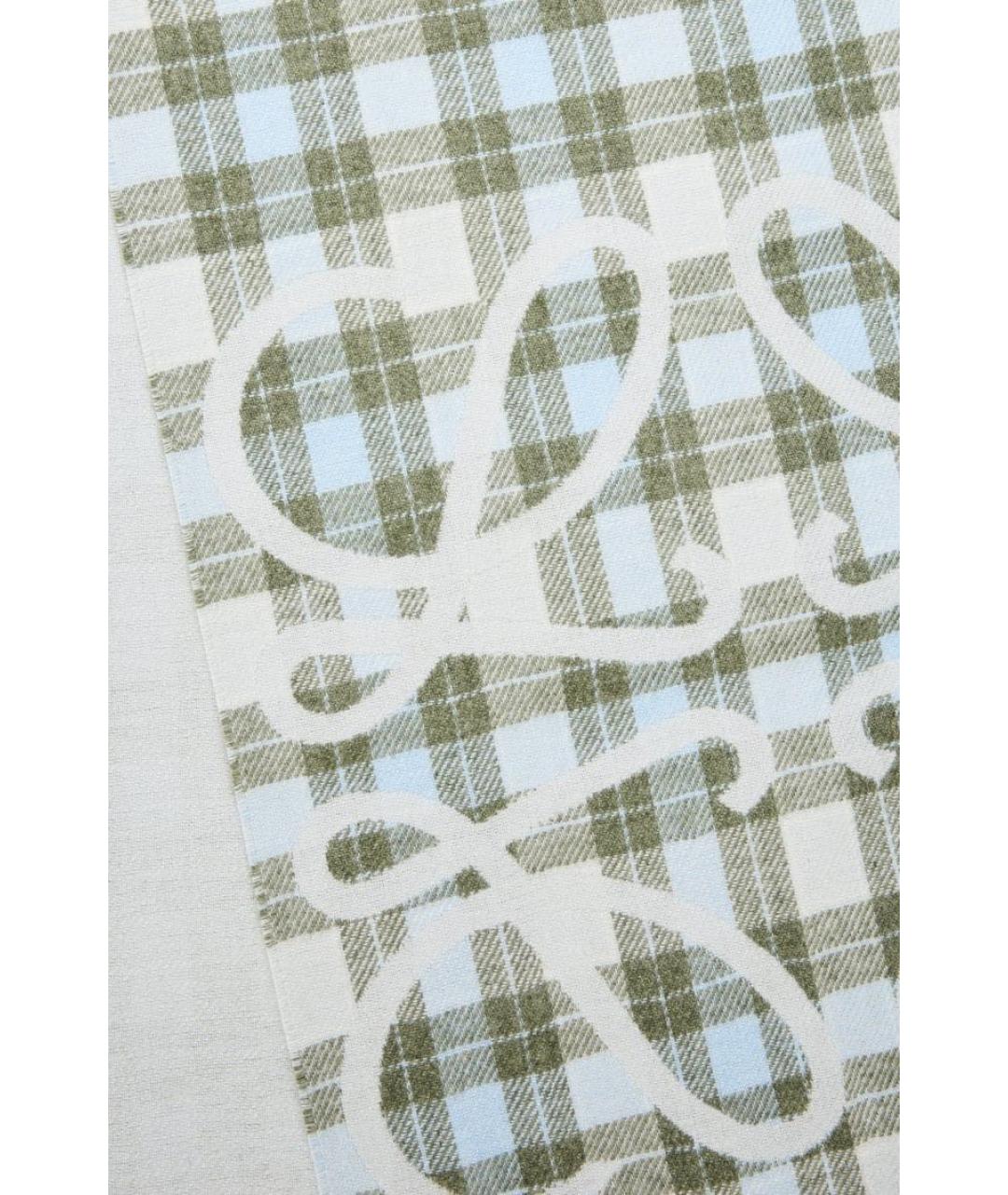 LOEWE Серый кашемировый шарф, фото 5