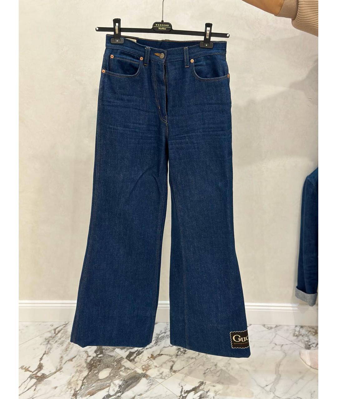 GUCCI Темно-синий деним костюм с брюками, фото 2