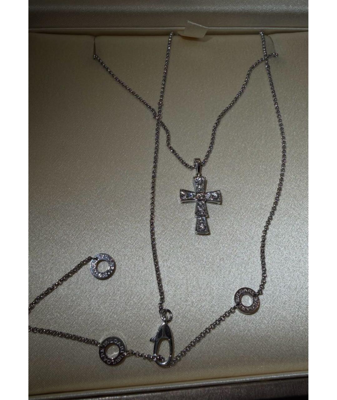 BVLGARI Серебряная подвеска из белого золота, фото 2