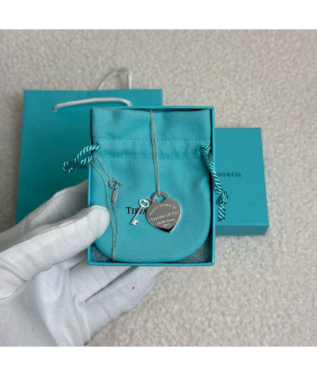 TIFFANY&CO Серебряная серебряная подвеска, фото 3