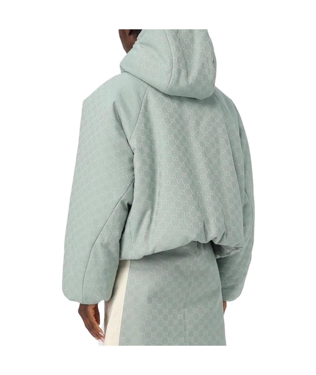 GUCCI Бирюзовый пуховик, фото 3