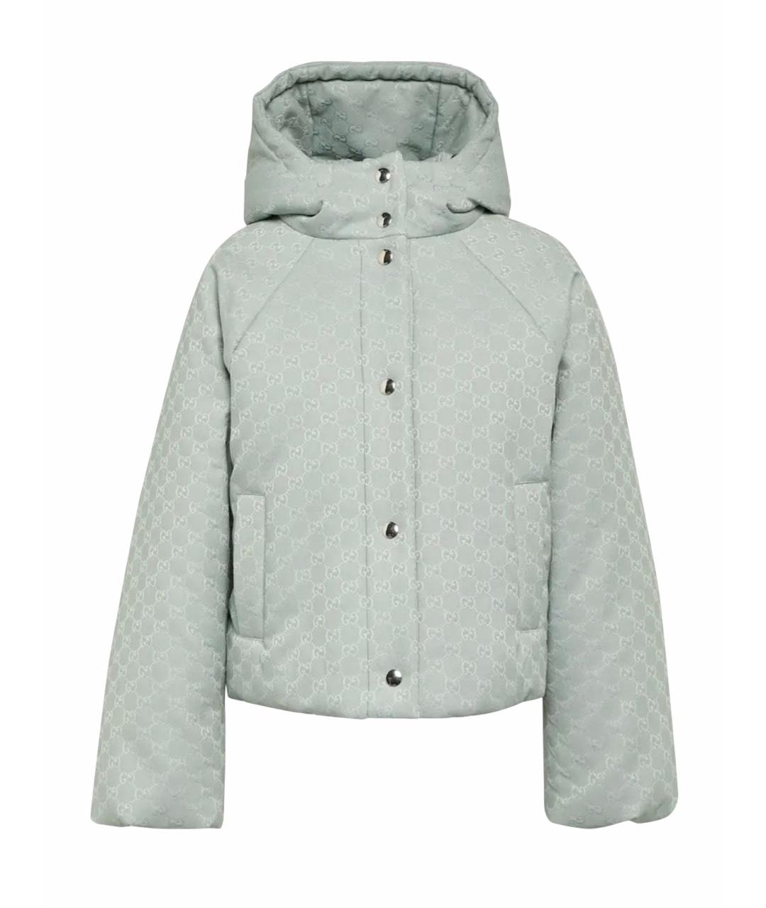 GUCCI Бирюзовый пуховик, фото 1