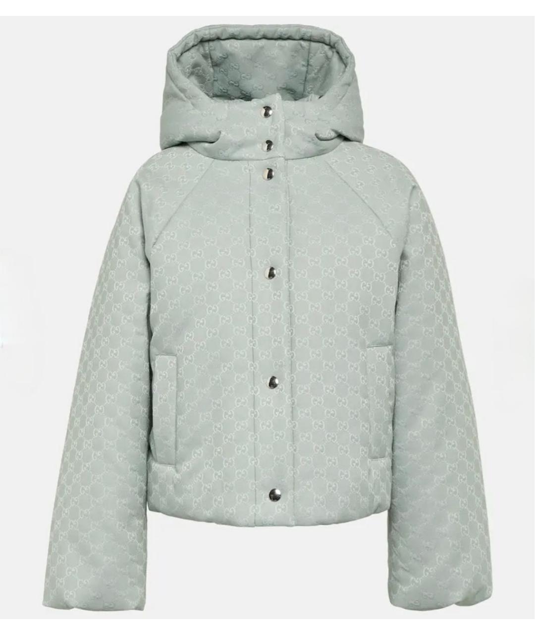 GUCCI Бирюзовый пуховик, фото 4