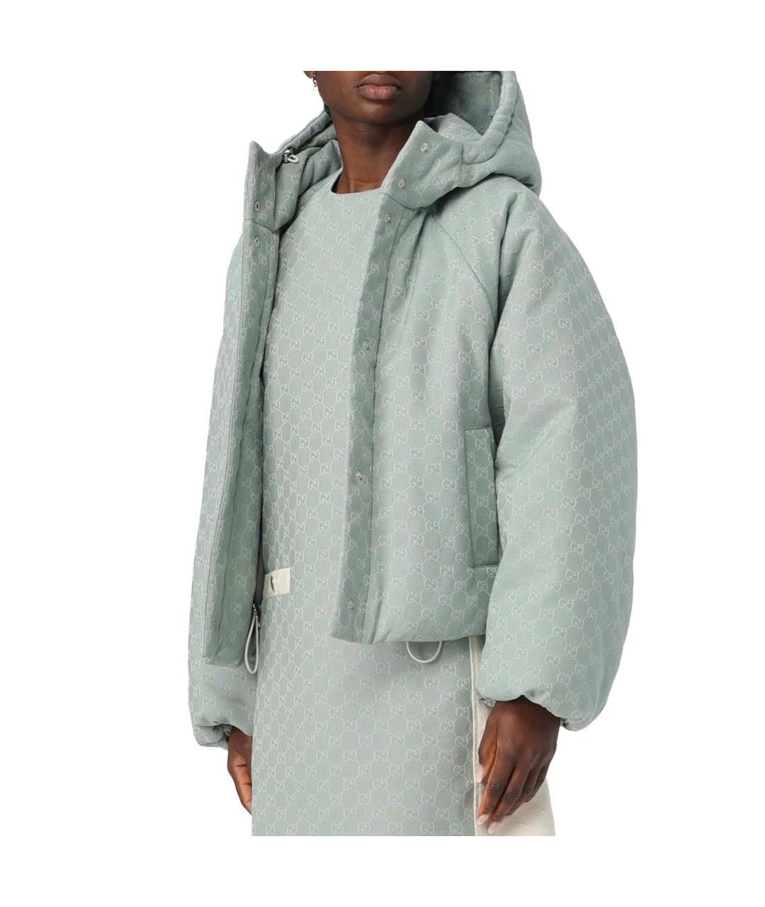 GUCCI Бирюзовый пуховик, фото 2
