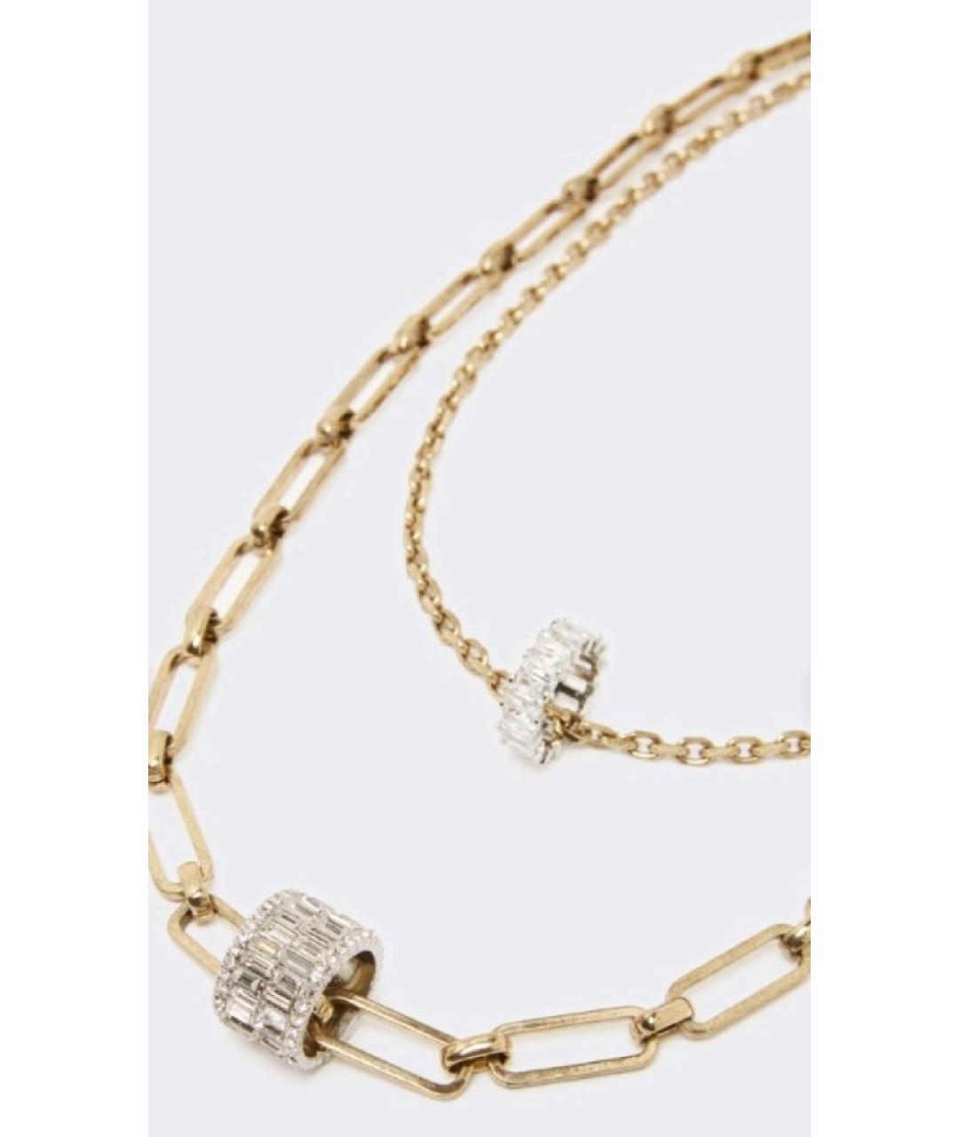 MAX MARA Золотое металлическое колье, фото 2