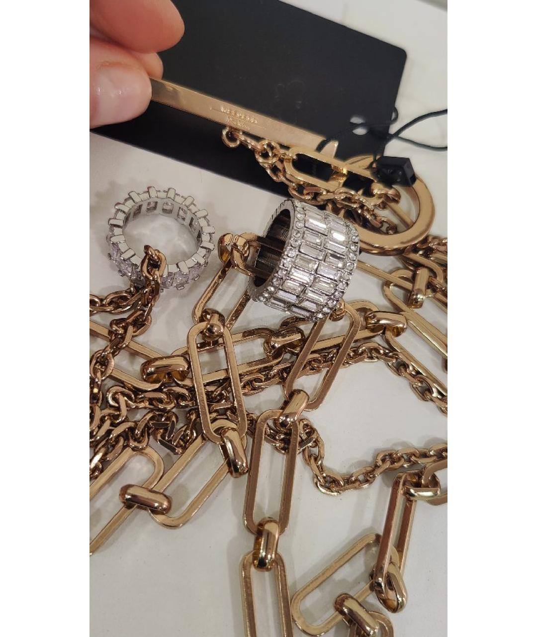 MAX MARA Золотое металлическое колье, фото 6