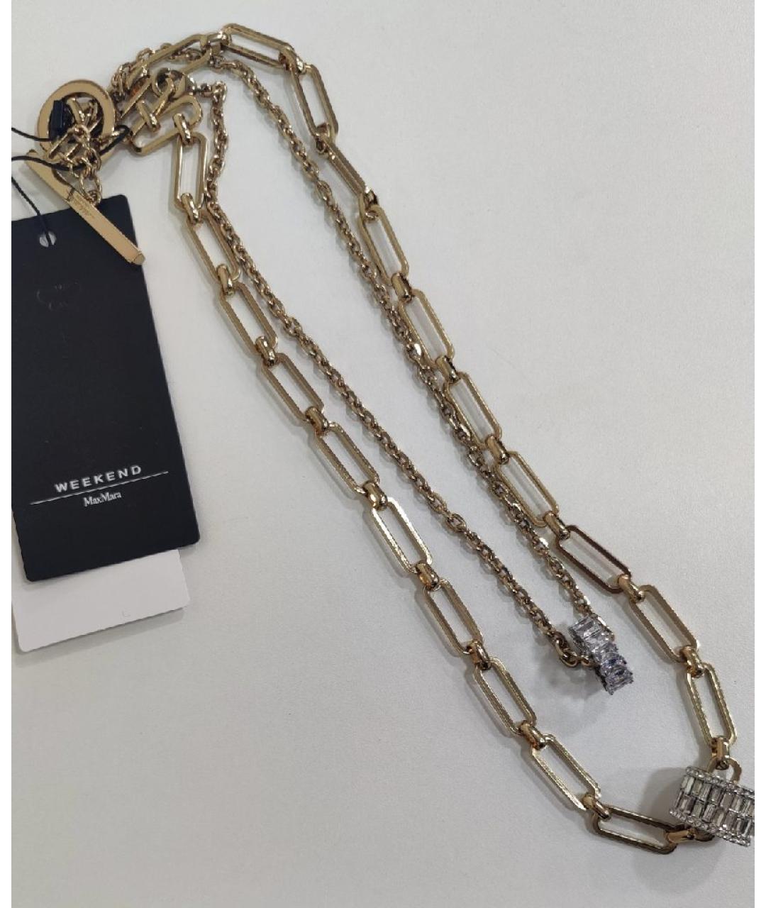 MAX MARA Золотое металлическое колье, фото 4