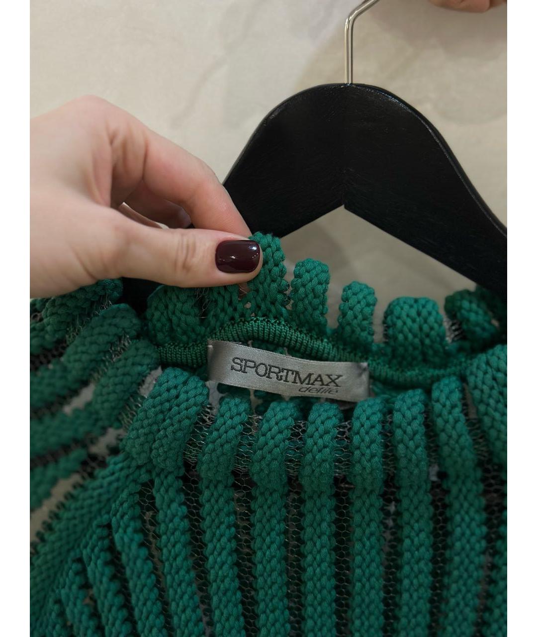 SPORTMAX Зеленая жилетка, фото 2