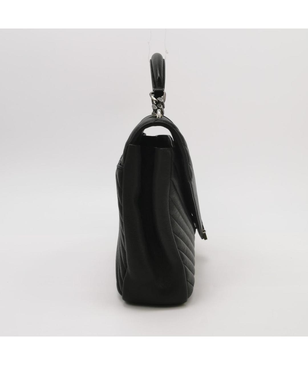 SAINT LAURENT Черная кожаная сумка через плечо, фото 3