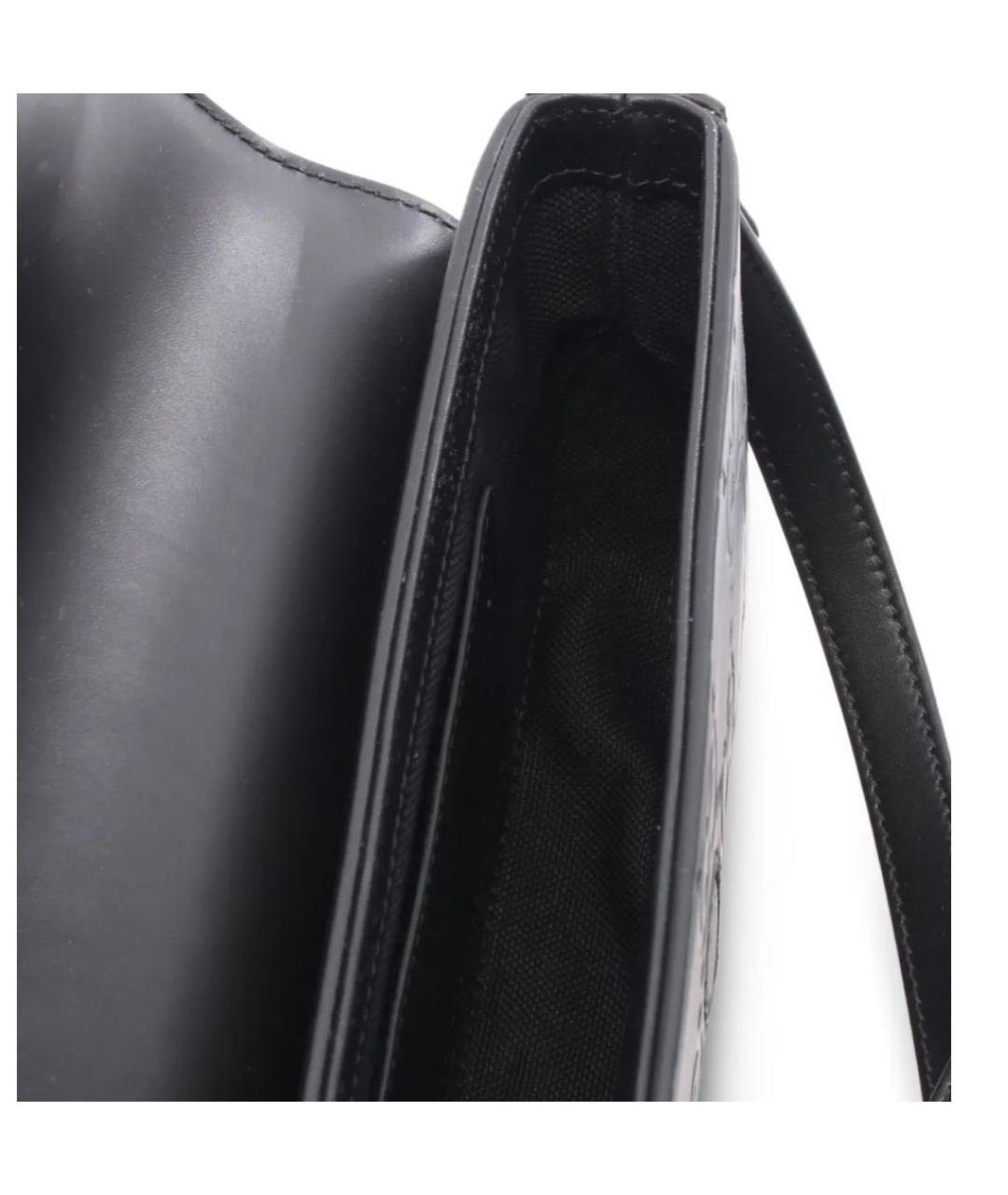 GUCCI Черная кожаная сумка через плечо, фото 4