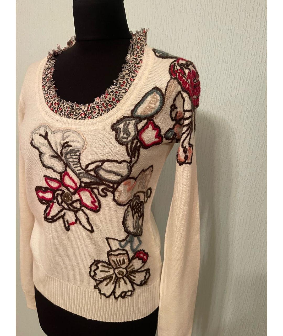 KENZO Белый хлопковый джемпер / свитер, фото 2