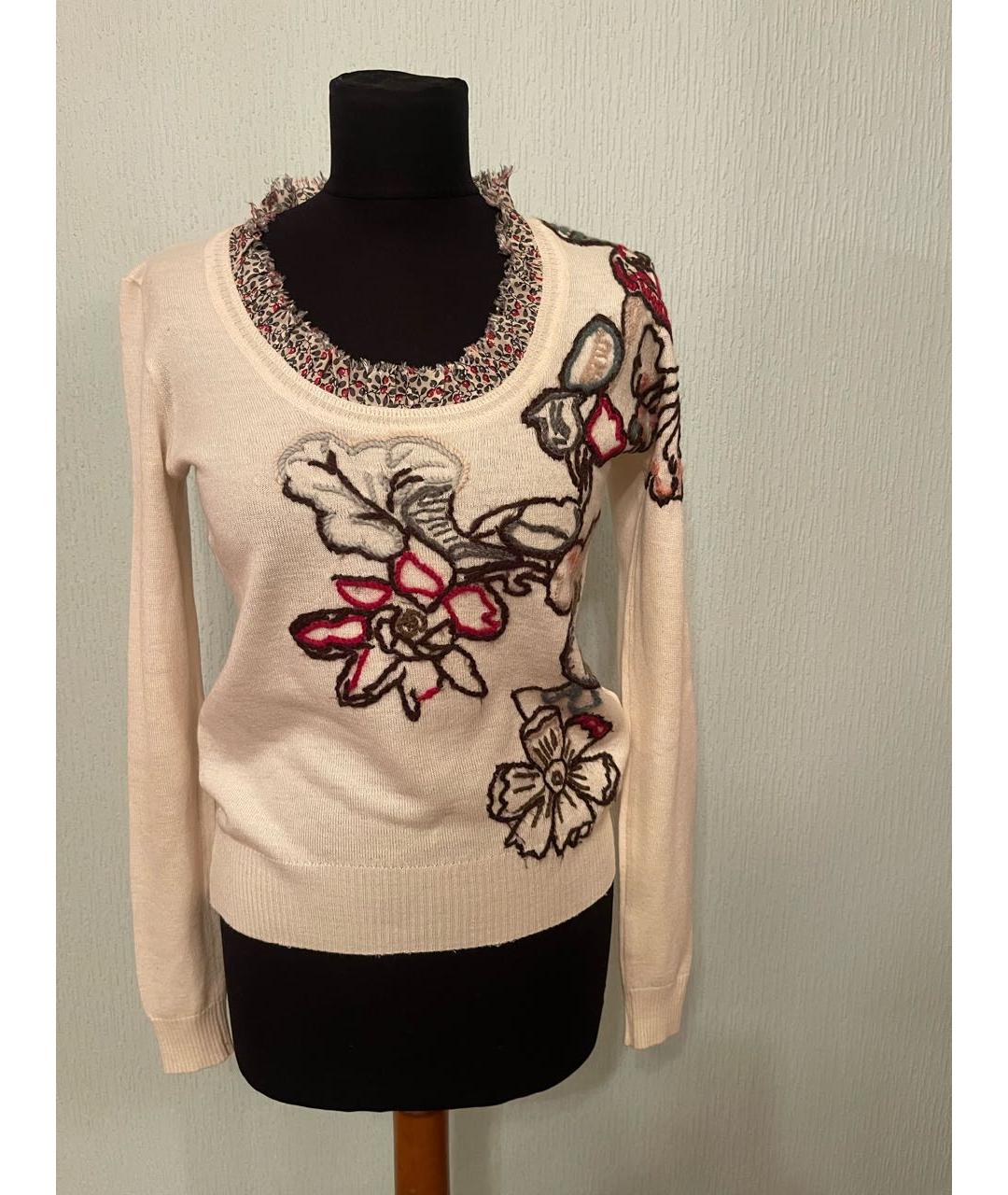 KENZO Белый хлопковый джемпер / свитер, фото 3