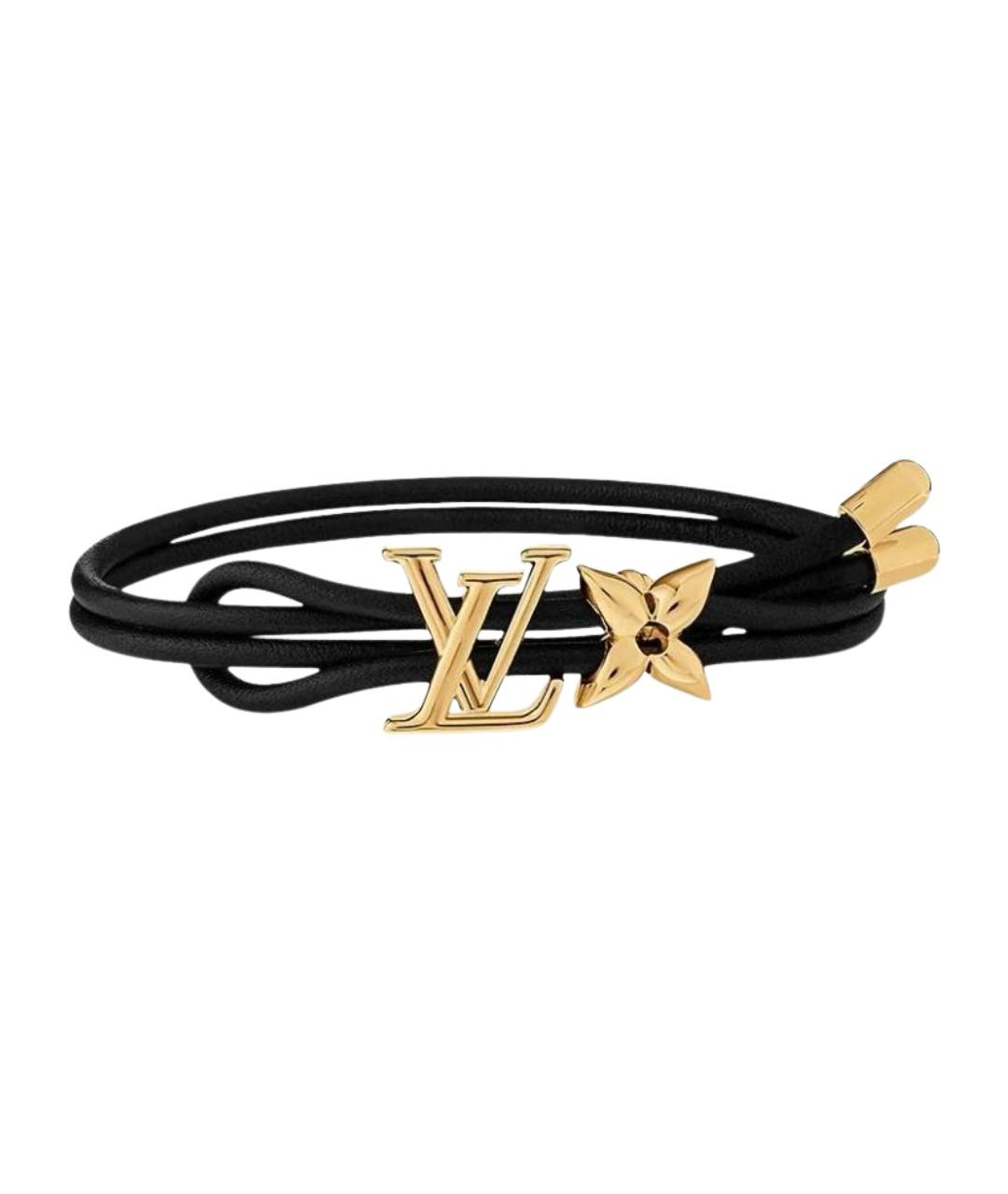 LOUIS VUITTON Черный латунный браслет, фото 1