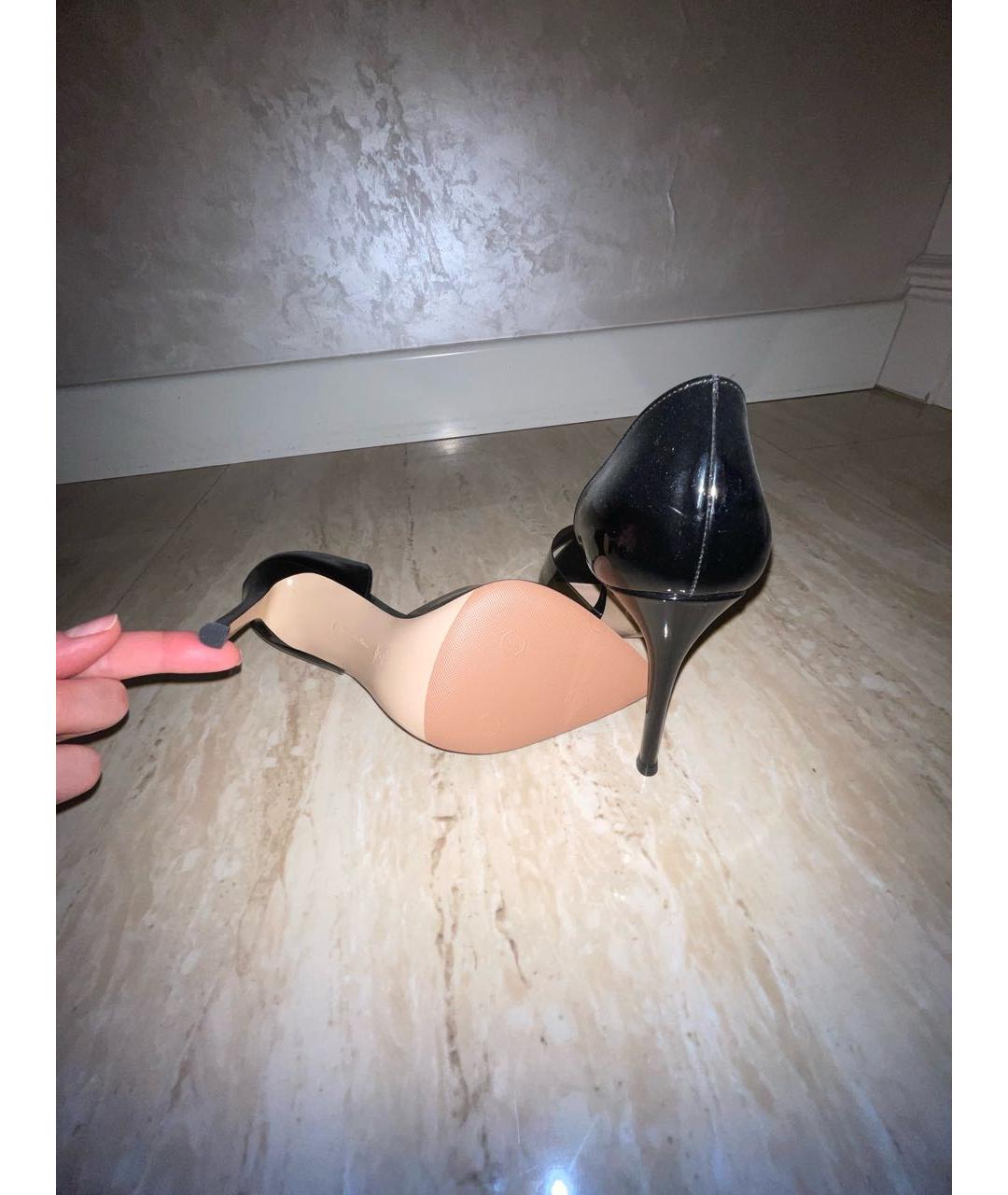 GIANVITO ROSSI Черные туфли из лакированной кожи, фото 4