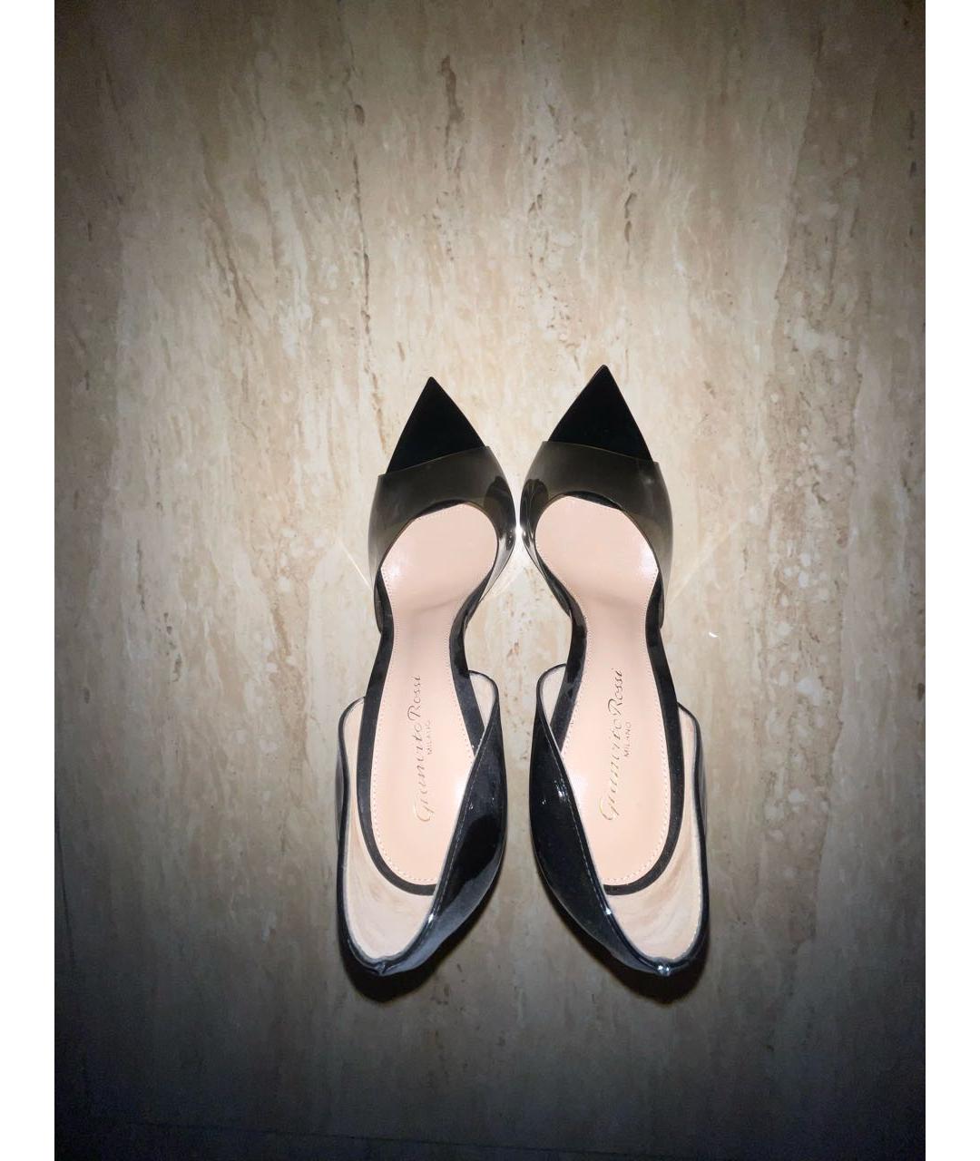 GIANVITO ROSSI Черные туфли из лакированной кожи, фото 3