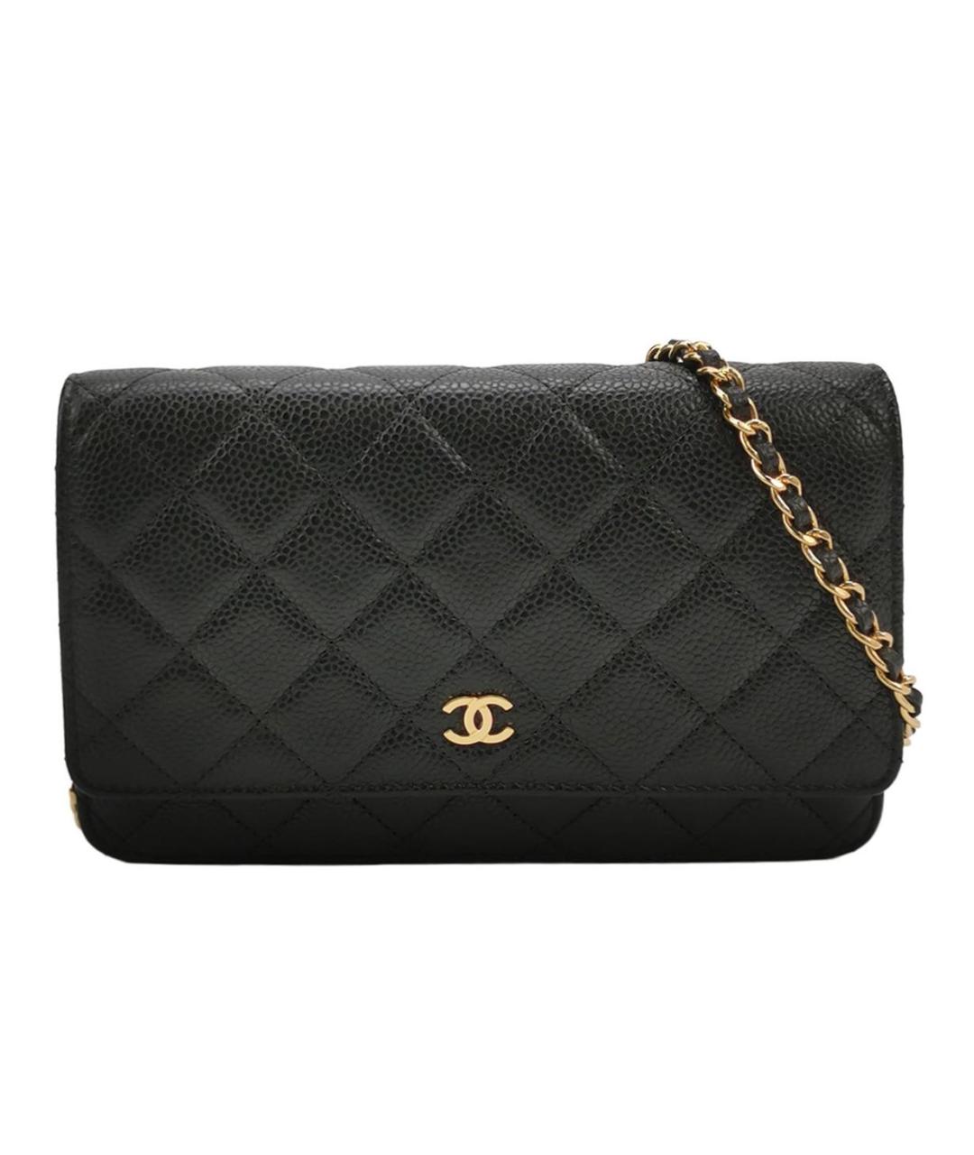 CHANEL Черная кожаная сумка через плечо, фото 9