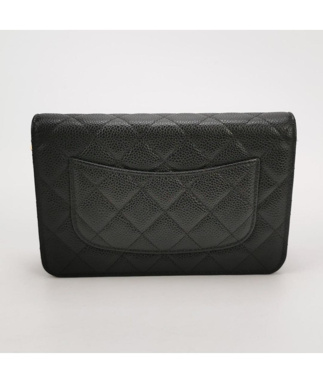 CHANEL Черная кожаная сумка через плечо, фото 4