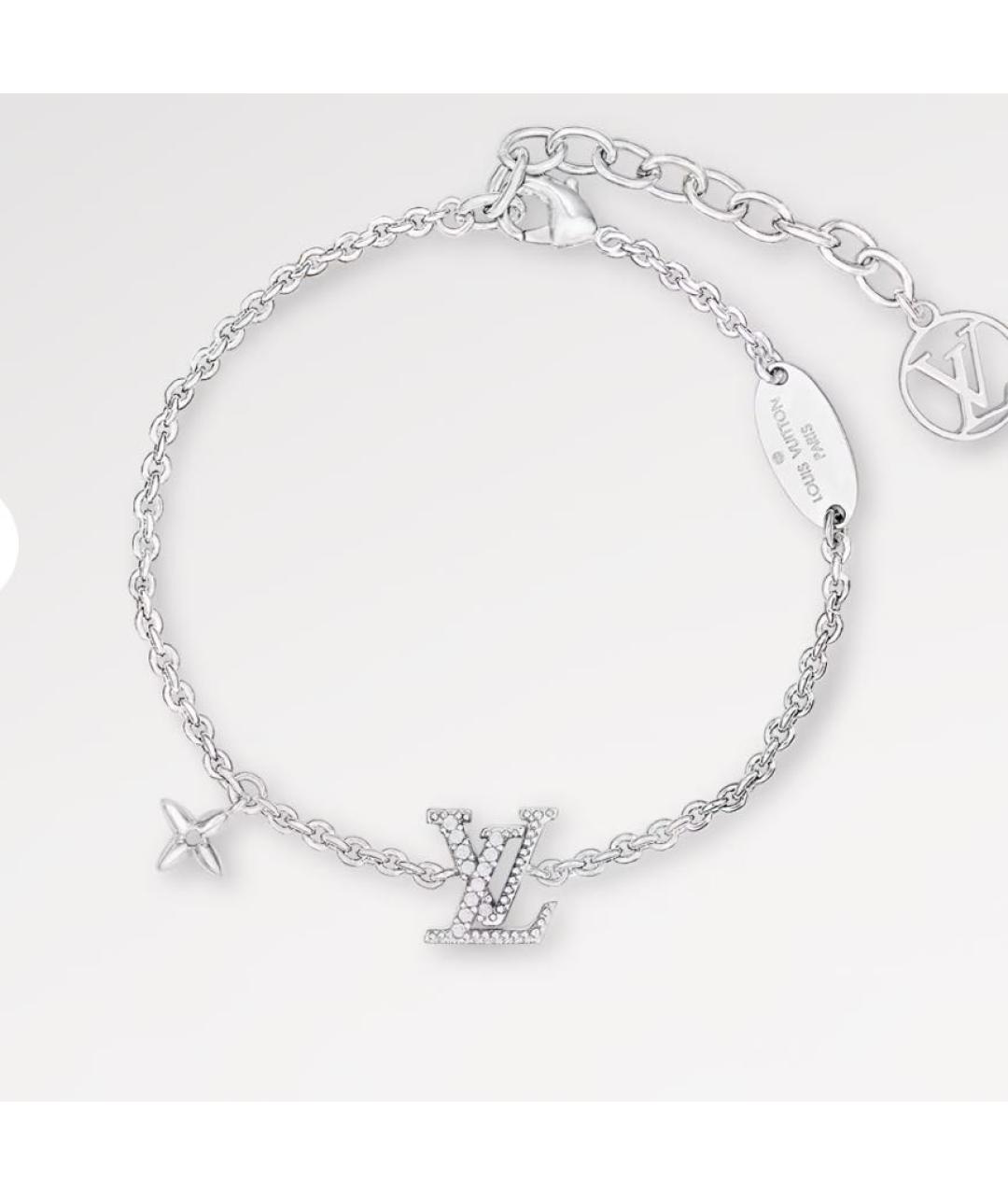 LOUIS VUITTON Серебрянный металлический браслет, фото 5