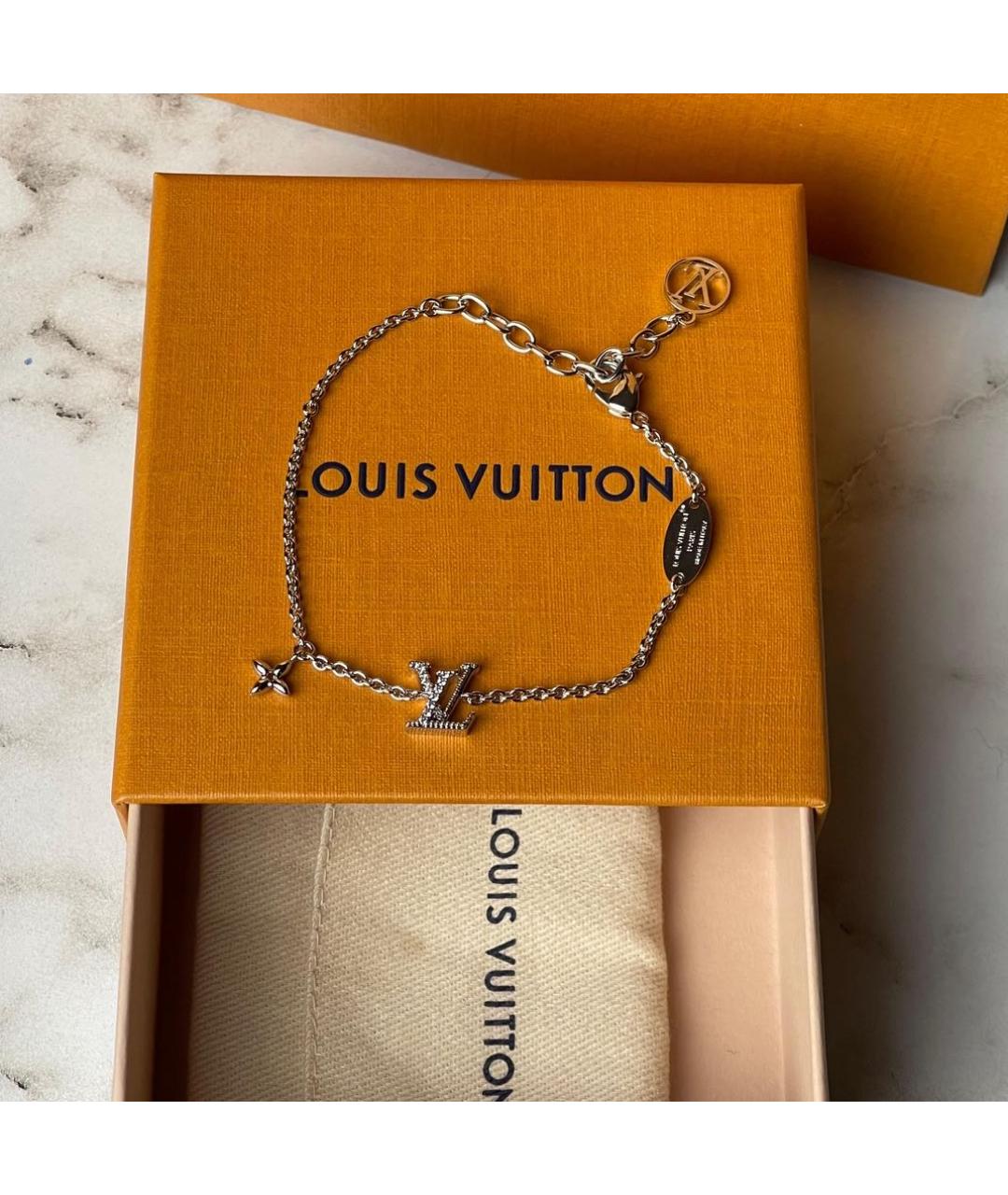 LOUIS VUITTON Серебрянный металлический браслет, фото 3