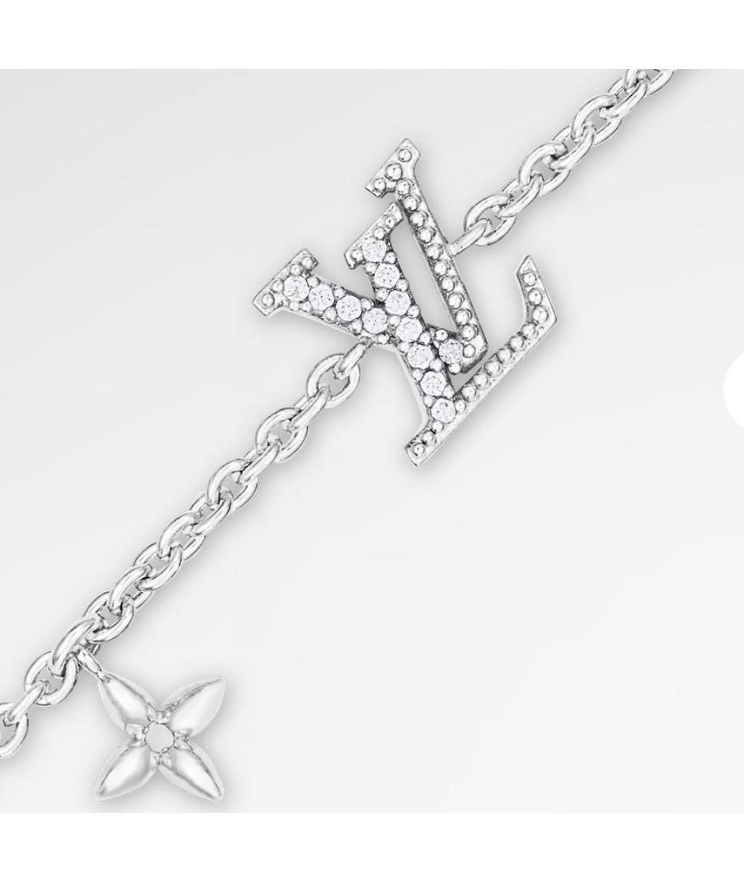 LOUIS VUITTON Серебрянный металлический браслет, фото 2