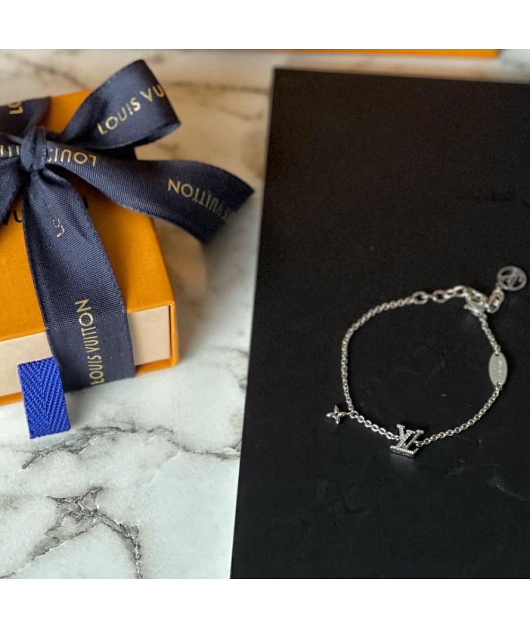 LOUIS VUITTON Серебрянный металлический браслет, фото 4