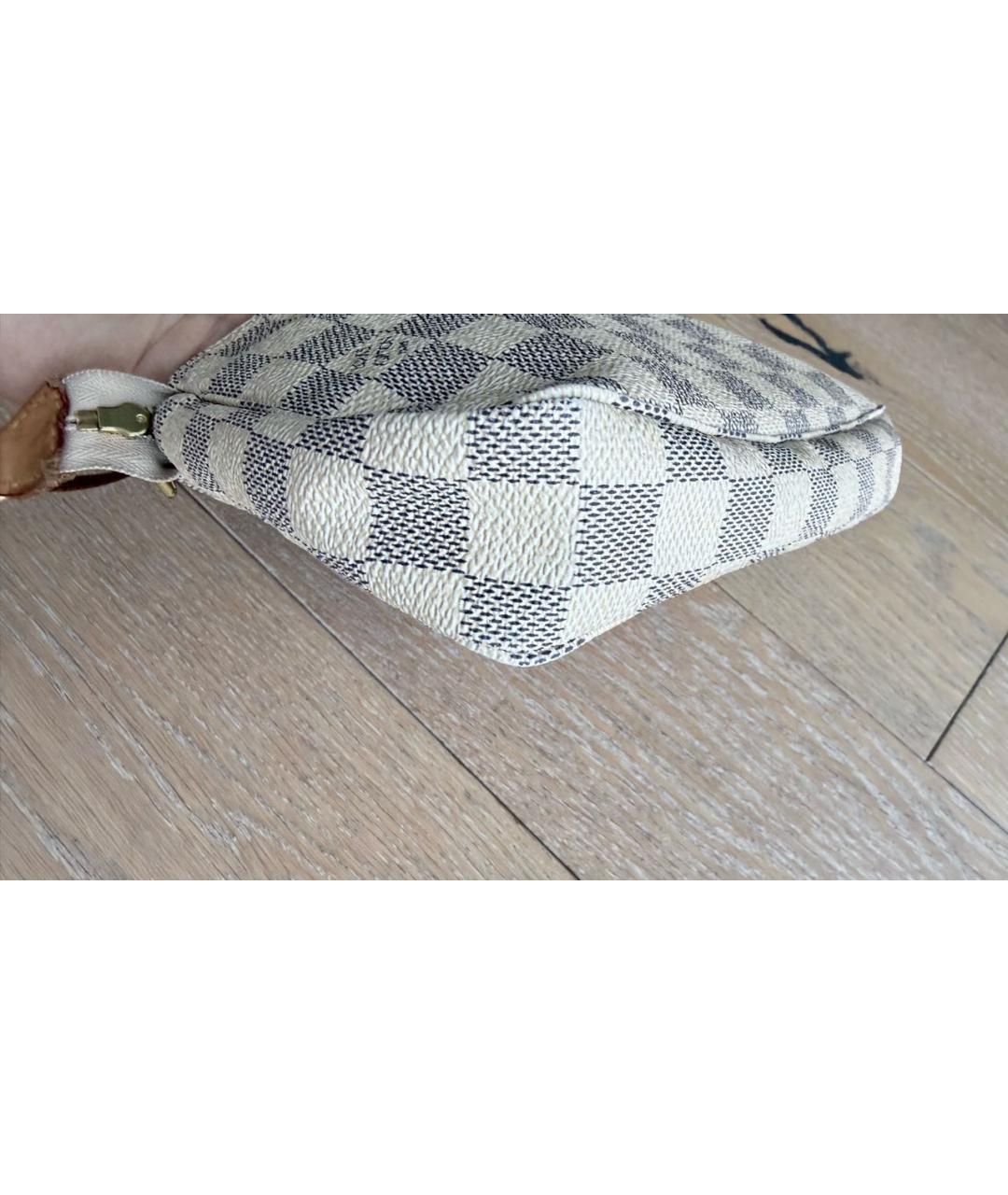 LOUIS VUITTON Бежевая сумка с короткими ручками из искусственной кожи, фото 5