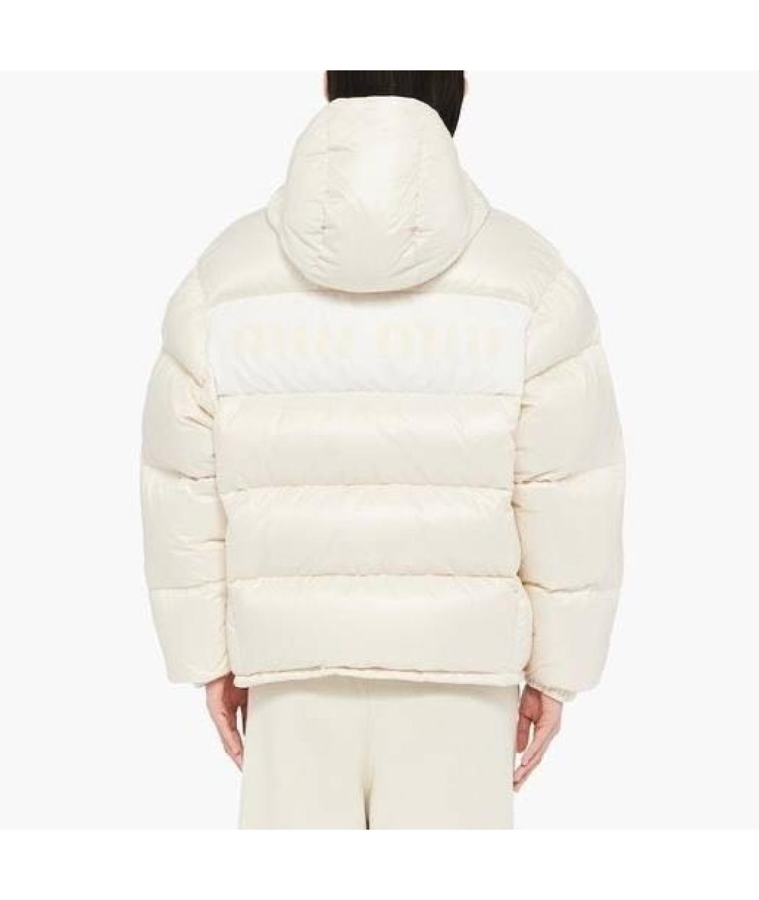 MIU MIU Бежевый пуховик, фото 3