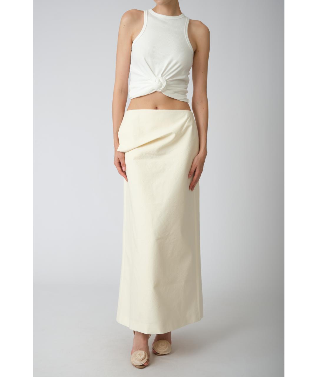 MAGDA BUTRYM Белая хлопковая майка, фото 4