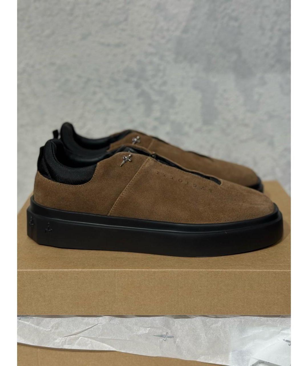 CESARE PACIOTTI Замшевые низкие кроссовки / кеды, фото 1