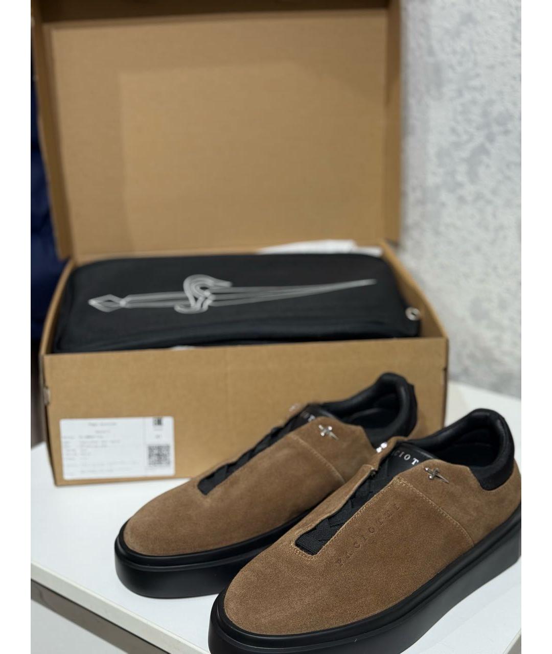 CESARE PACIOTTI Замшевые низкие кроссовки / кеды, фото 7