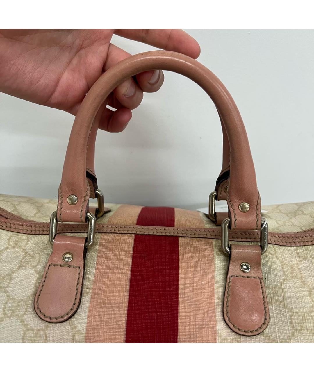 GUCCI Бежевая сумка с короткими ручками, фото 3