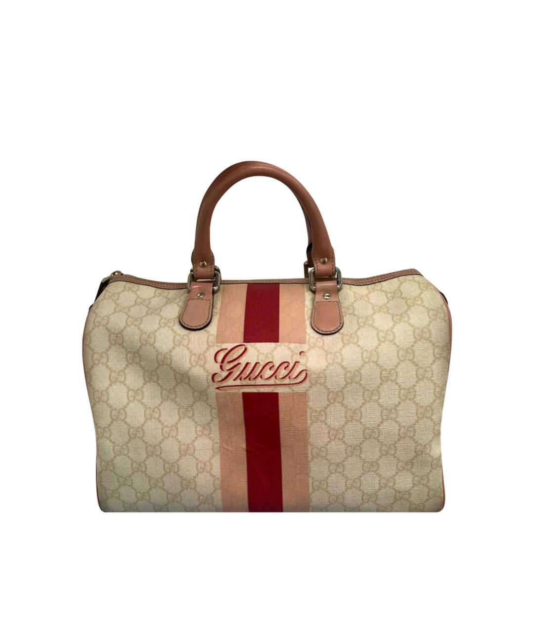 GUCCI Бежевая сумка с короткими ручками, фото 1