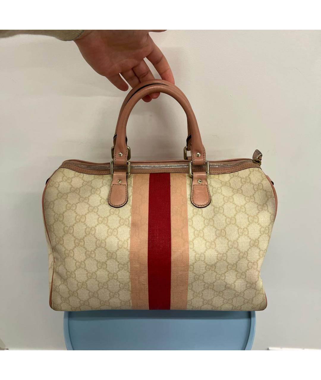 GUCCI Бежевая сумка с короткими ручками, фото 2