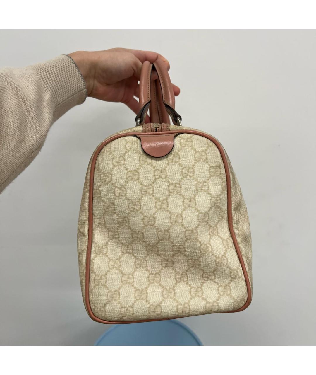 GUCCI Бежевая сумка с короткими ручками, фото 6