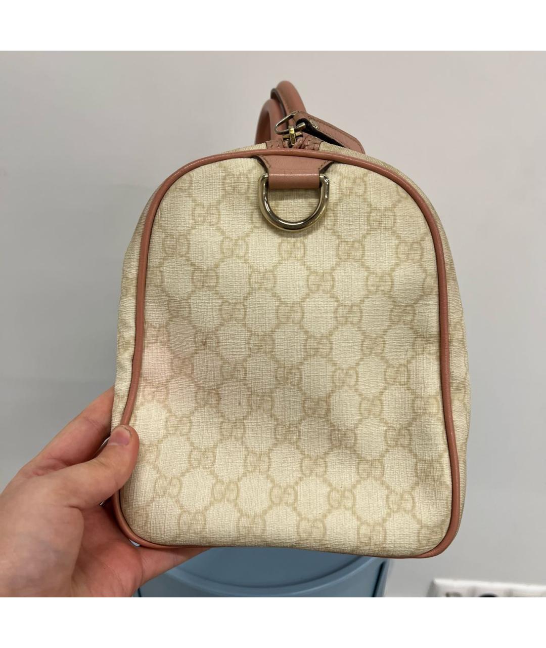 GUCCI Бежевая сумка с короткими ручками, фото 5