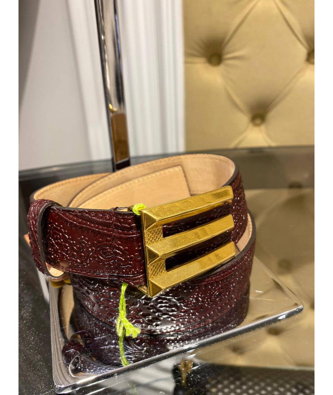 ETRO Коричневый кожаный ремень, фото 2