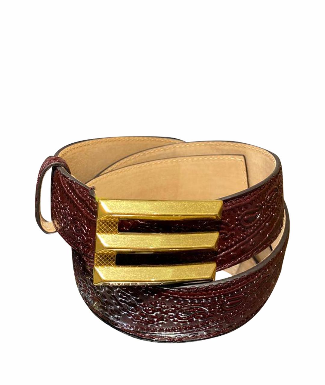 ETRO Коричневый кожаный ремень, фото 1