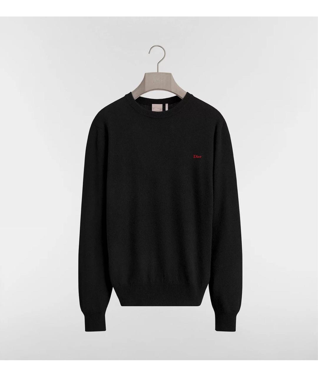 CHRISTIAN DIOR Черный кашемировый джемпер / свитер, фото 5