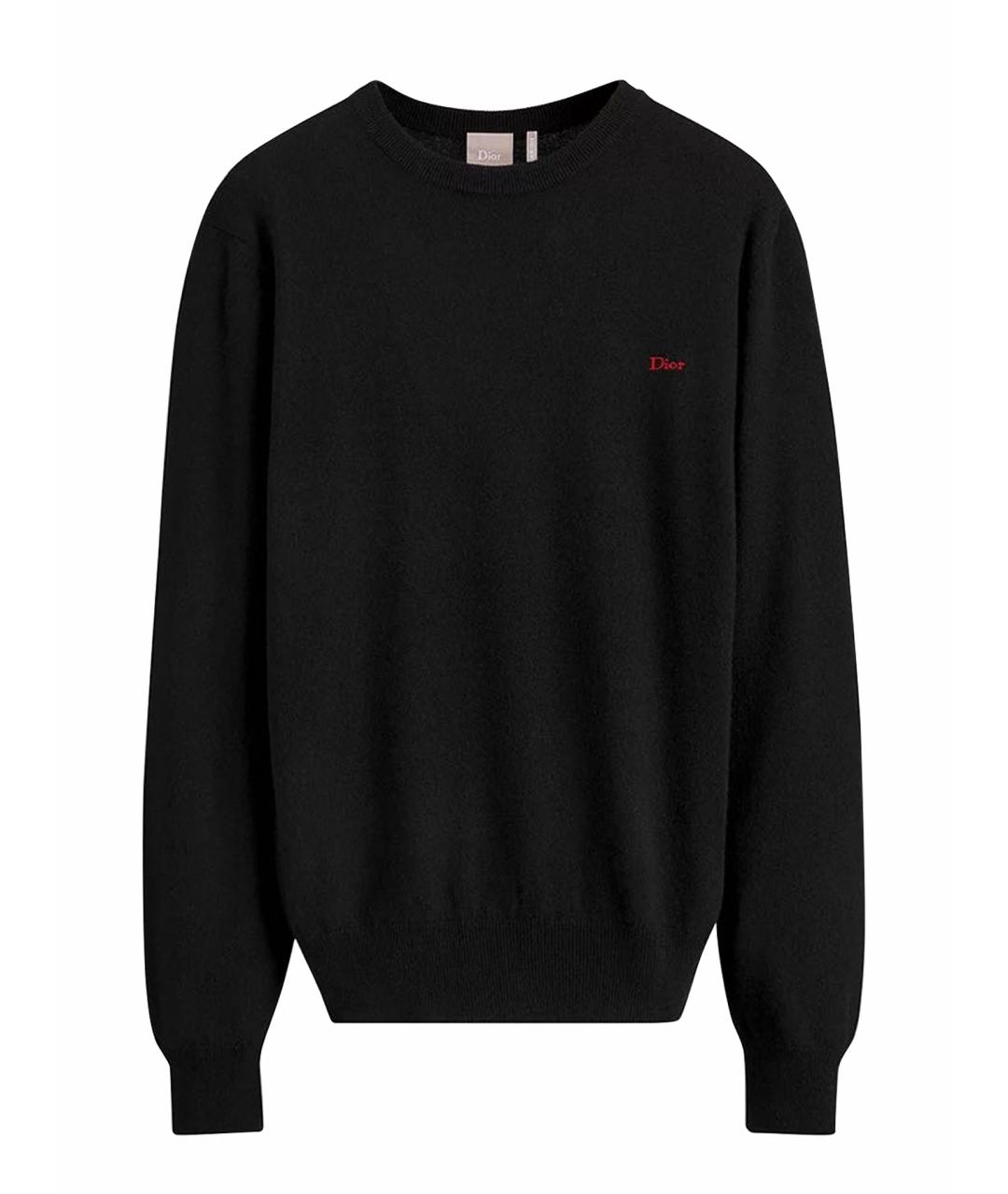 CHRISTIAN DIOR Черный кашемировый джемпер / свитер, фото 1