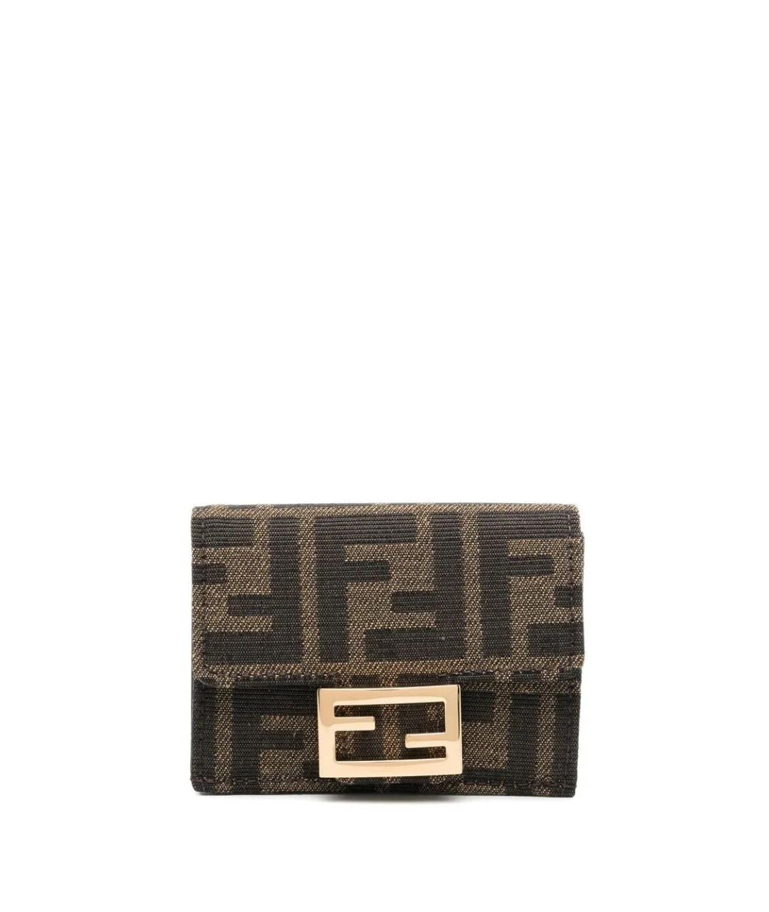 FENDI Коричневый кошелек, фото 4