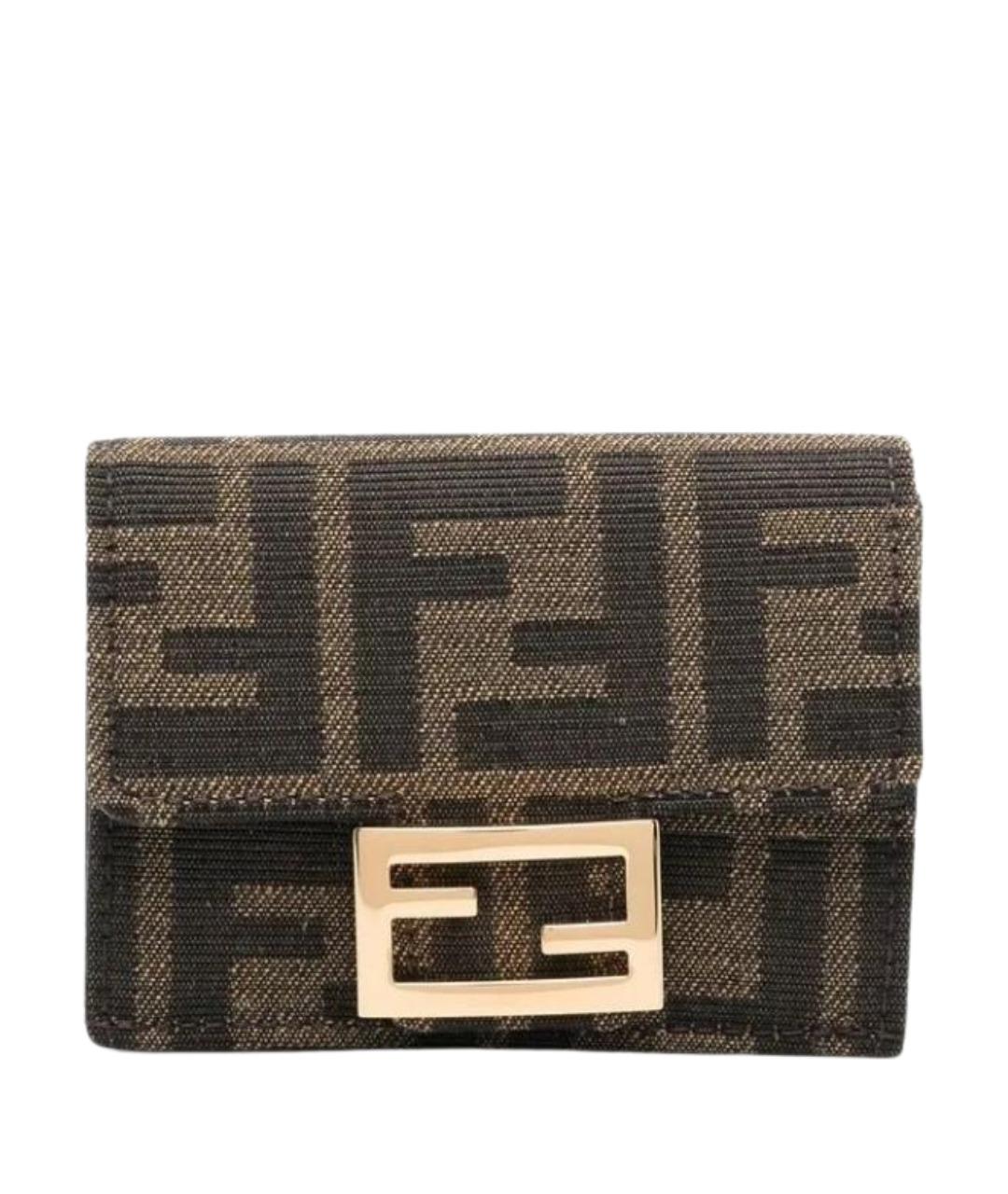 FENDI Коричневый кошелек, фото 1