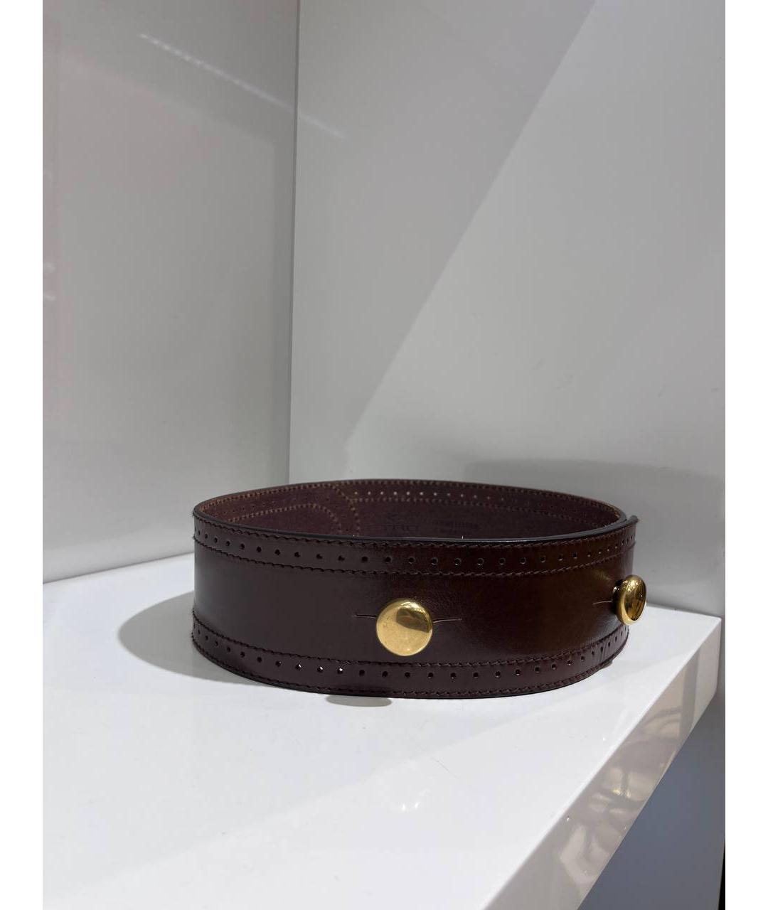 ETRO Коричневый кожаный ремень, фото 2