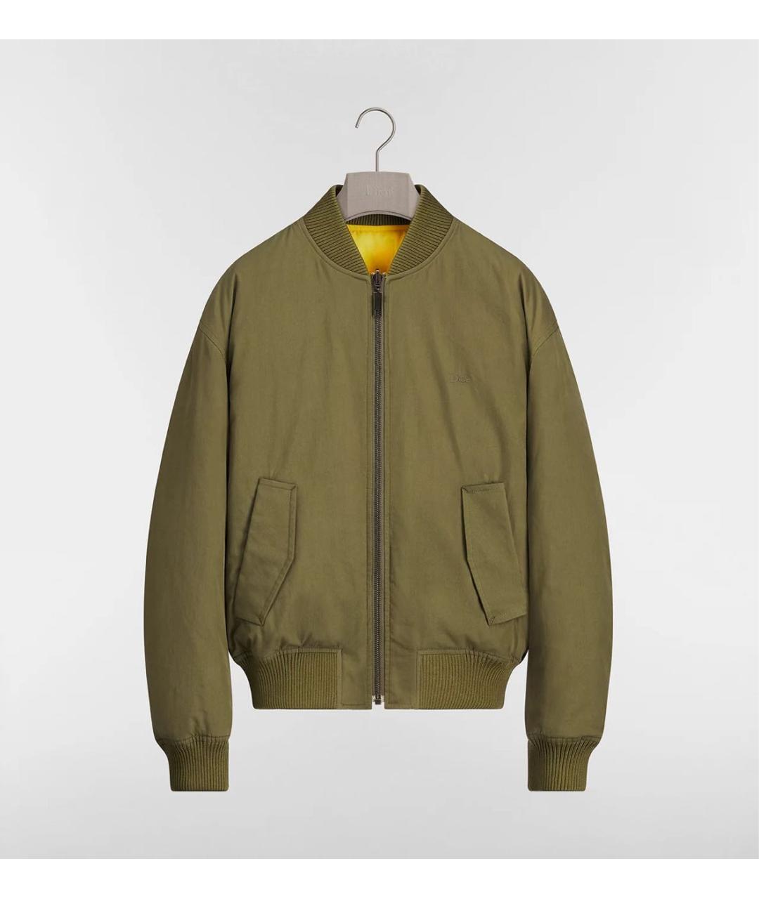 CHRISTIAN DIOR Хаки хлопковая куртка, фото 5