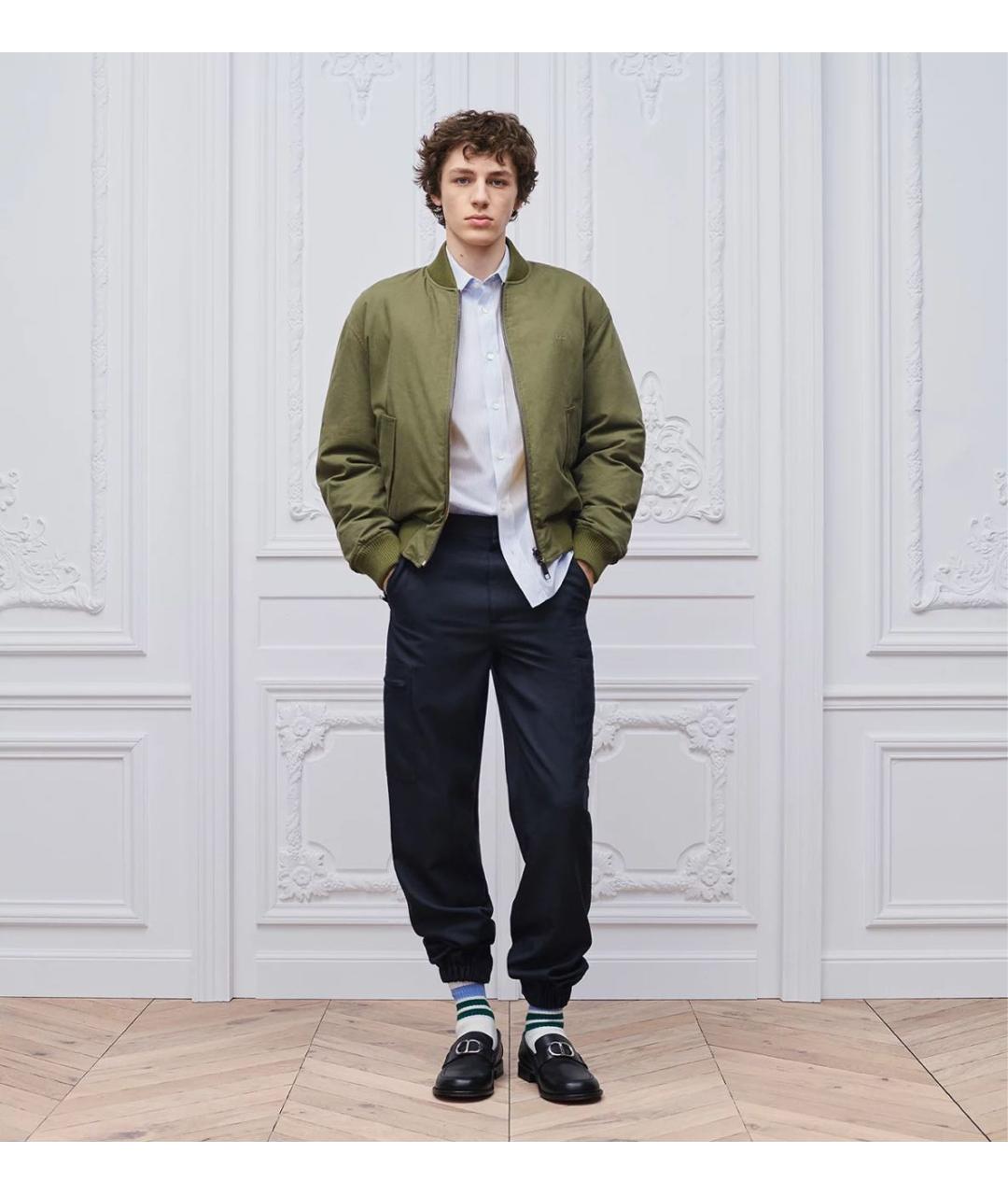 CHRISTIAN DIOR Хаки хлопковая куртка, фото 2