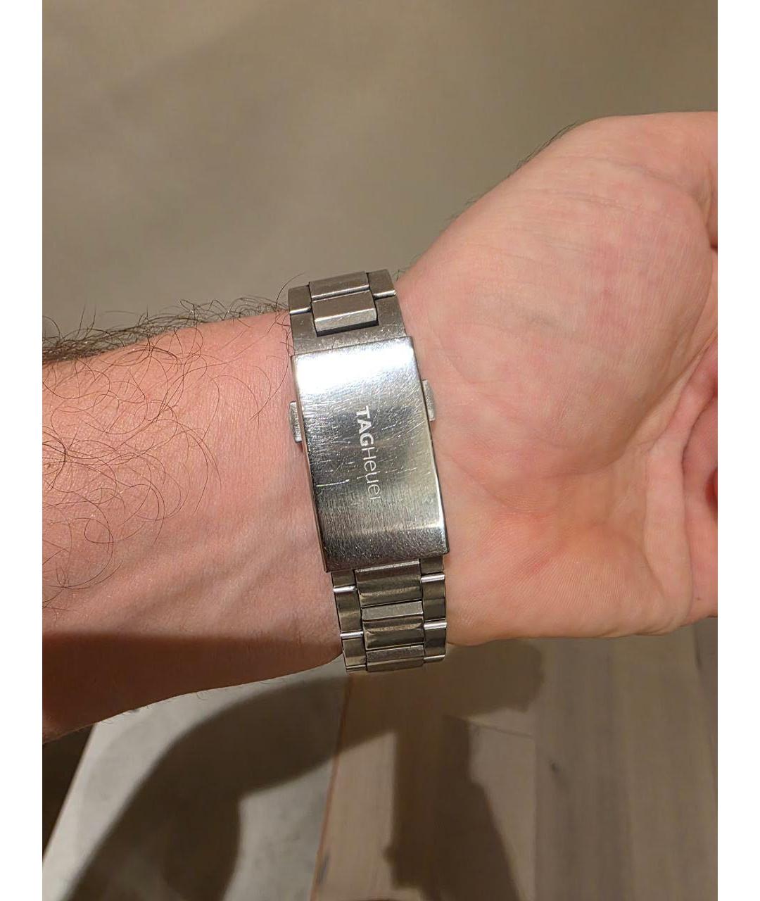 TAG HEUER Синие стальные часы, фото 3