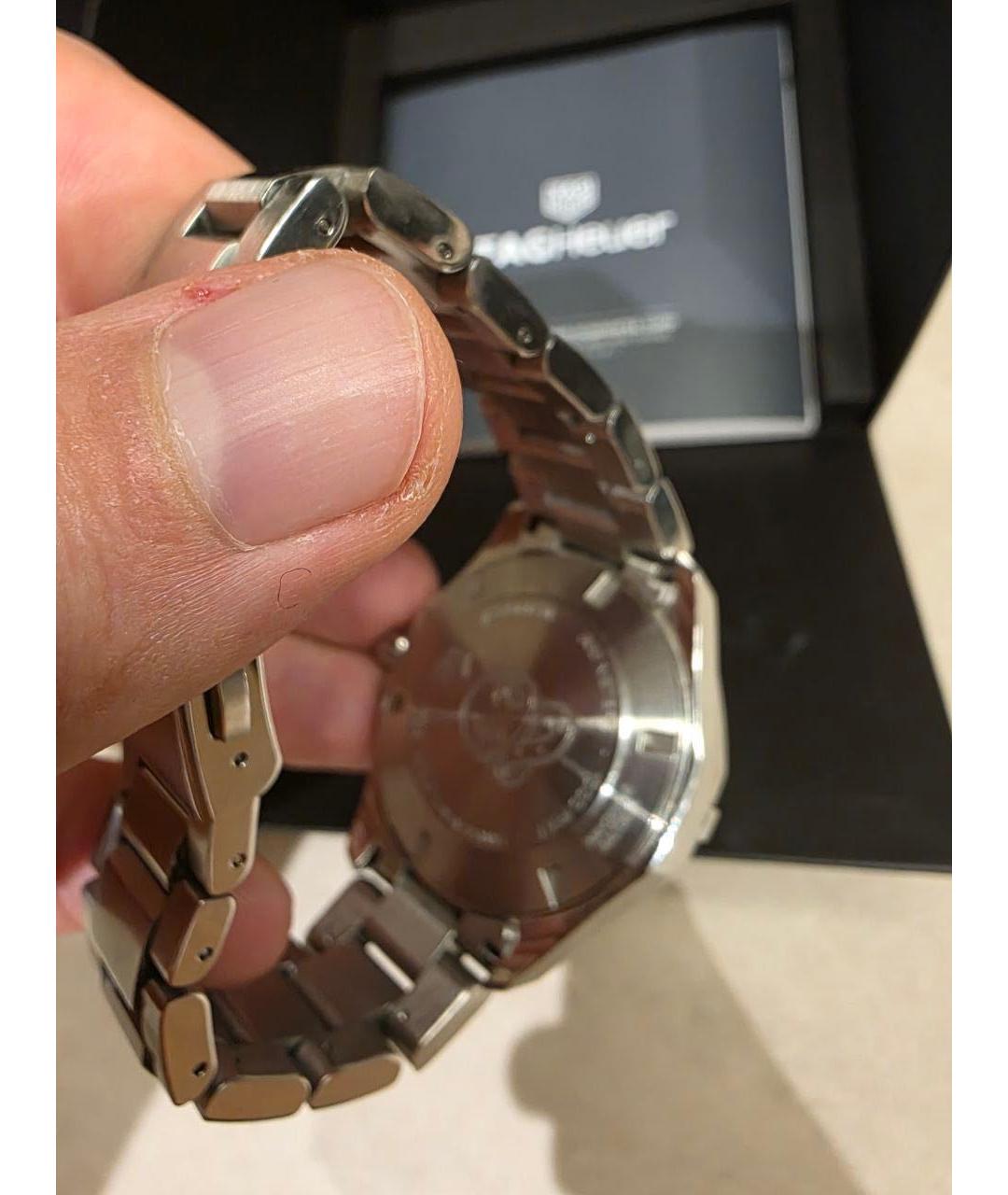 TAG HEUER Синие стальные часы, фото 2